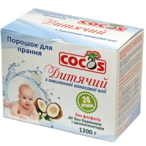 Детский стиральный порошок с мылом из кокосового масла TM Cocos